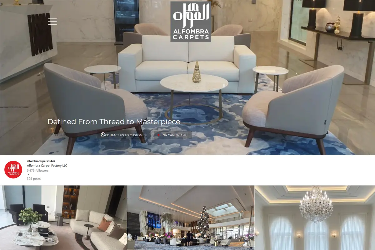 Web design portfolio by Dow Group in Dubai